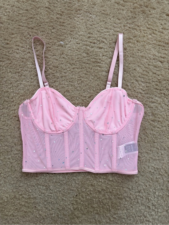 SHEIN Tops - SHEIN Pink Corset Top